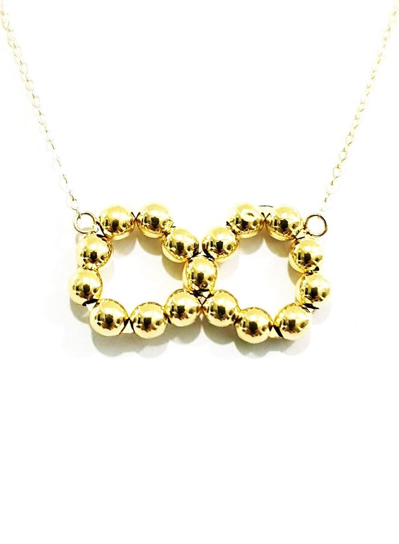 Hamsa.ae 18K Pure Gold Infinity Necklace - Image 1