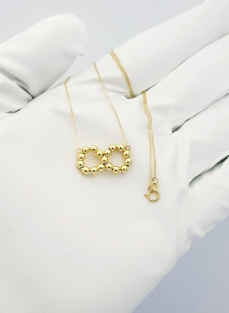 Hamsa.ae 18K Pure Gold Infinity Necklace - Image 3