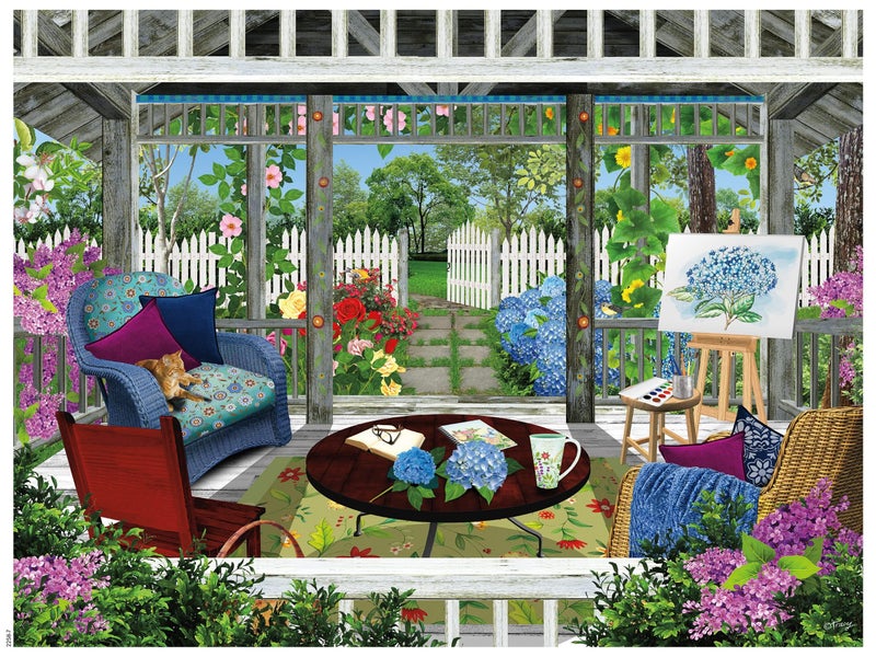 Ceaco - Tracy Flickinger - Summer Gazebo - Oversized 300 Piece Jigsaw Puzzle - Image 2