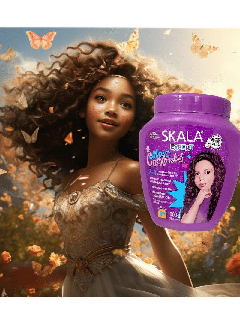 Skala Expert Mais Cachinhos 2-in-1 Conditioner and Treatment Cream The Perfect Solution For Girls With Curly Hair, Keep Their, Hydration, Shiny, and Defined More Curls 1000g  (Brazil) - pzsku/Z395AD6024B56968F751DZ/45/_/1723372052/e149ffd0-fddd-45ff-9f58-1f1bbd2ad51c