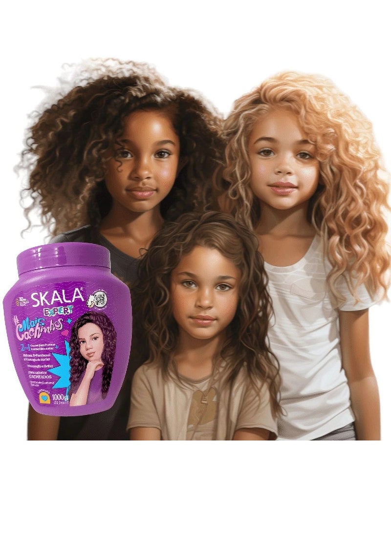 Skala Expert Mais Cachinhos 2-in-1 Conditioner and Treatment Cream The Perfect Solution For Girls With Curly Hair, Keep Their, Hydration, Shiny, and Defined More Curls 1000g  (Brazil) - pzsku/Z395AD6024B56968F751DZ/45/_/1723372113/973e89b5-ac3f-4874-afe3-c6188f8d3fa3