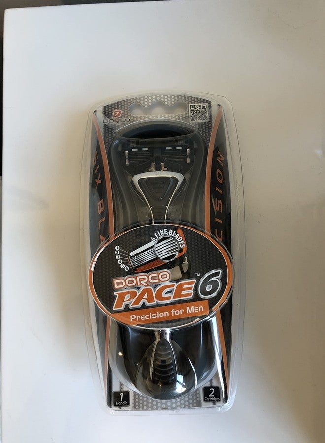 DORCO نظام شفرات الحلاقة دوركو بايس 6 - 6 شفرات - 1 مقبض 2 خرطوشة