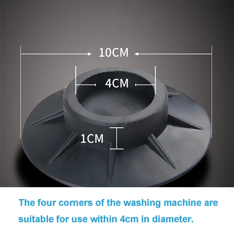 H-Home Washing Machine Anti Vibration Pads, Shock and Noise Cancelling Washing Machine Support, Washing Machine Feet Stabilizer, Washer Antivibration Pads, Washer & Dryer Pedestals(8PCS) - Image 3