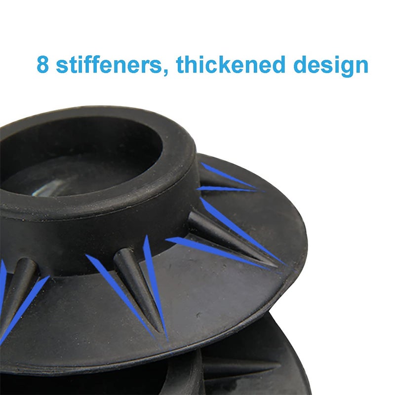 H-Home Washing Machine Anti Vibration Pads, Shock and Noise Cancelling Washing Machine Support, Washing Machine Feet Stabilizer, Washer Antivibration Pads, Washer & Dryer Pedestals(8PCS) - Image 2