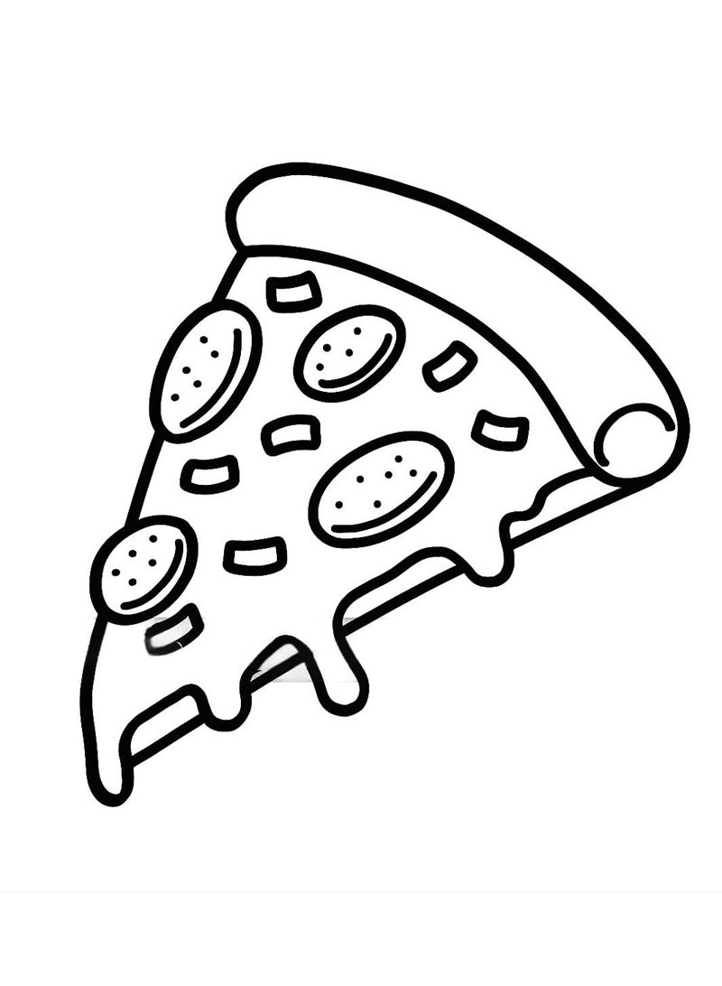 موموسو الطعام المشروبات والحلويات كتاب التلوين للبالغين والأطفال جريئة وسهلة تصاميم بسيطة وكبيرة للاسترخاء تتميز بمجموعة متنوعة من الأطعمة المشروبات الحلويات والفواكه - Image 2