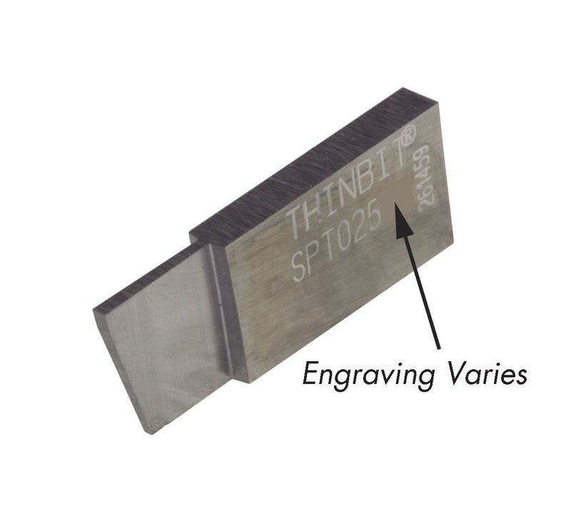 LITTLEBIT 3 Pack SPT025D2 THINBIT 'S' Series Parting Insert, Uncoated Carbide for Steel, cast Iron and Stainless Steel with Interrupted cuts - Image 2