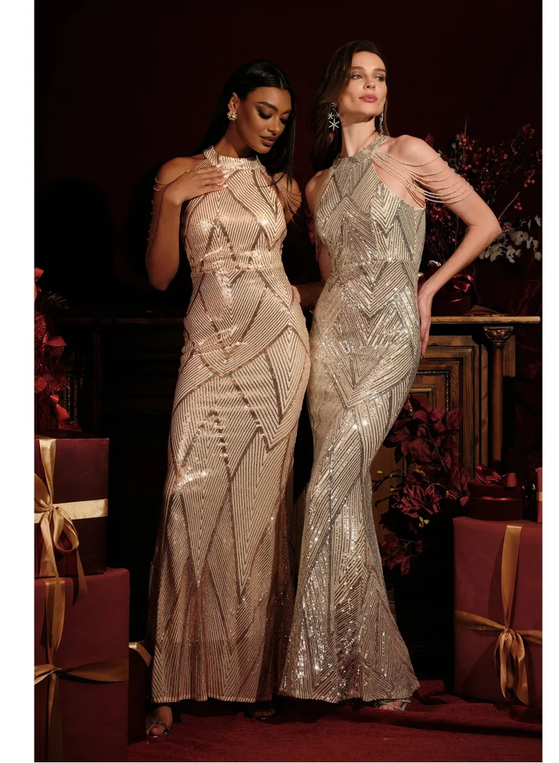 Bella Barnett Bali Sequin Maxi Dress for Women | Best Price Oman