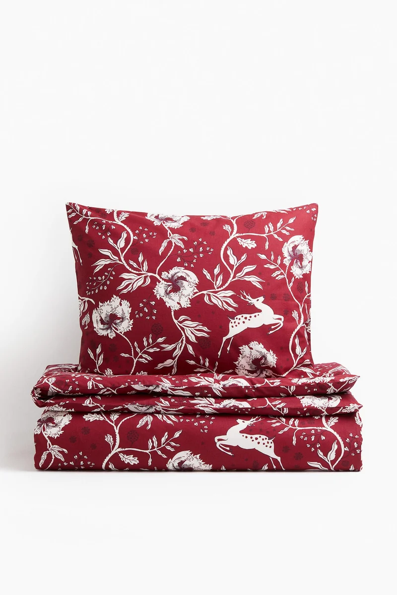 اتش اند ام طقم غطاء لحاف قطني مفرد