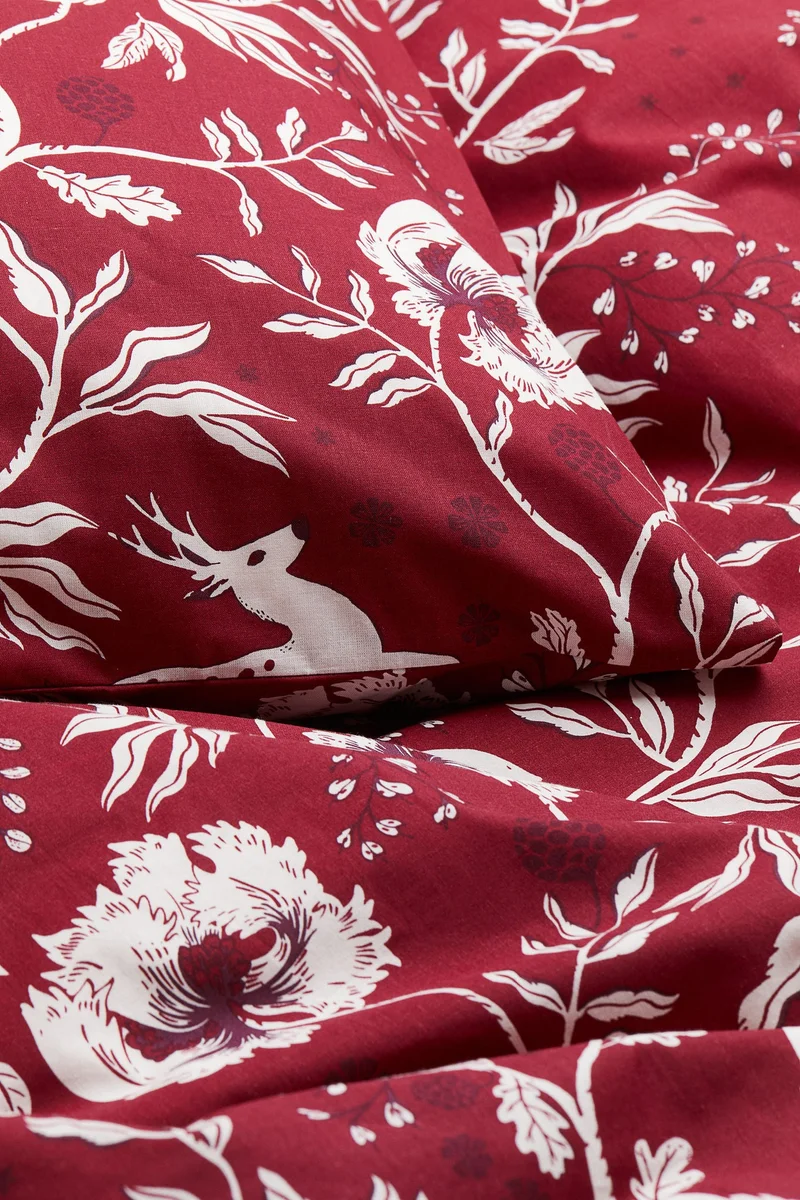 اتش اند ام طقم غطاء لحاف قطني مفرد