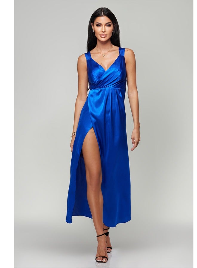 انيتاس فستان ساتان غير متماثل - Image 3