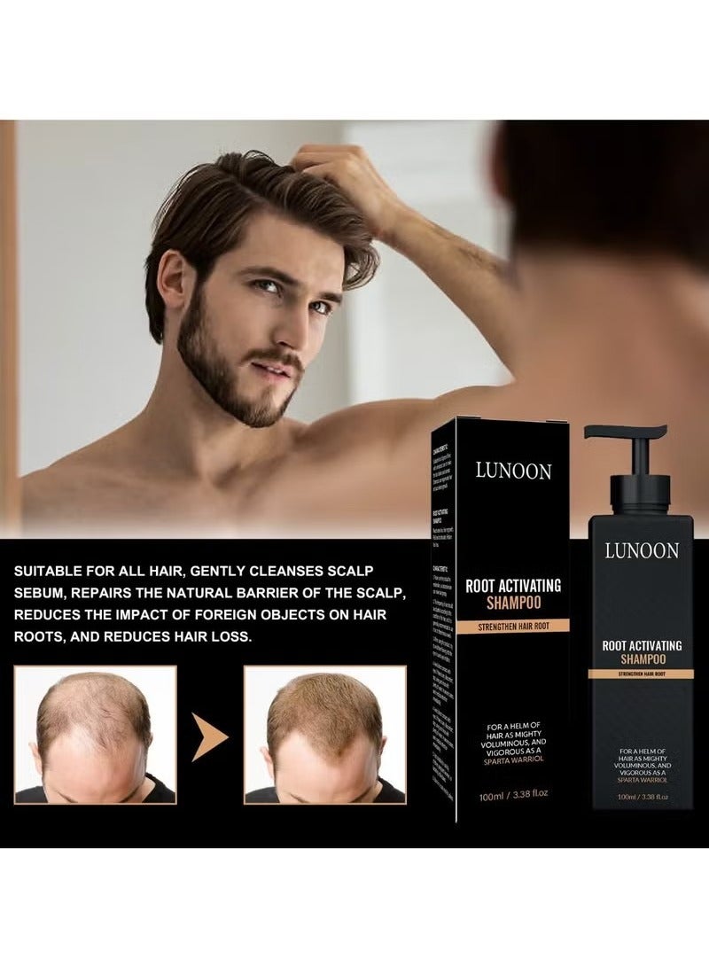 LUNOON Spartan Root Activator Shampoo, Spartan Shampoo, Hair Thickening Shampoo, Hair Loss Shampoo For Women Regrowth, Men Hair Growth Shampoo (1PCS) - Image 2