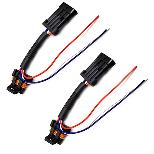 DEVMO 2pcs Compatible with Polaris RZR 900 1000 XP Turbo Tail Light Power Harness Whip Brake Light License Plate Rear Light Plug and Play 3 Wire Power Harness - Image 4