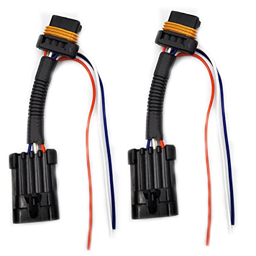 DEVMO 2pcs Compatible with Polaris RZR 900 1000 XP Turbo Tail Light Power Harness Whip Brake Light License Plate Rear Light Plug and Play 3 Wire Power Harness - Image 3