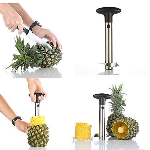 OXO OXO Good Grips Stainless Steel Pineapple Corer & Slicer,Silver/Black  - Image 4