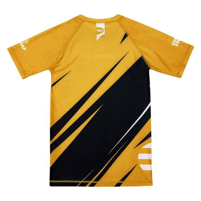 GREEN HILL Rash Guard IMMAF Approved - Black/Gold - Image 5