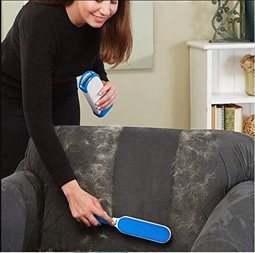 DD RETAILS Pet Hair Dust Lint Remover for Clothing Furniture Double Sided SelfCleaning ReusableReusable Pet Fur Remover with self Cleaning Base - Image 5