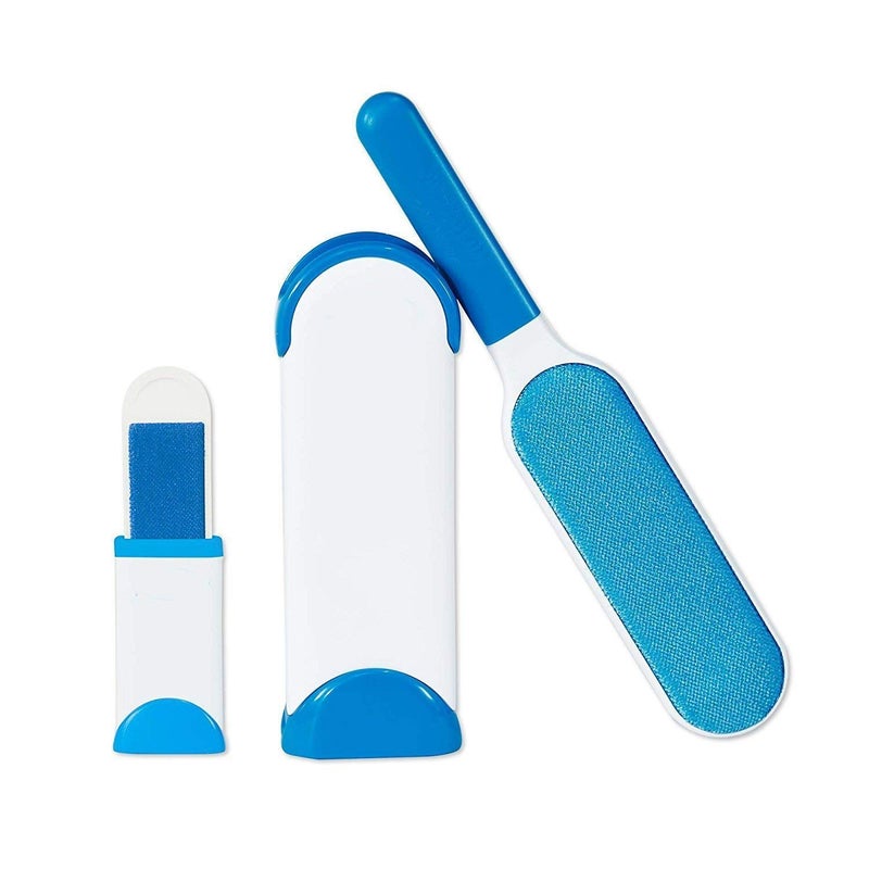 DD RETAILS Pet Hair Dust Lint Remover for Clothing Furniture Double Sided SelfCleaning ReusableReusable Pet Fur Remover with self Cleaning Base - Image 1