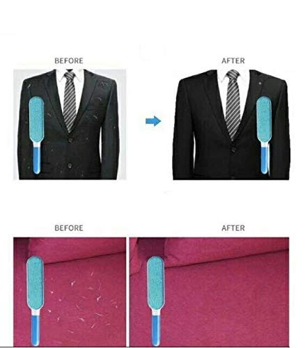 DD RETAILS Pet Hair Dust Lint Remover for Clothing Furniture Double Sided SelfCleaning ReusableReusable Pet Fur Remover with self Cleaning Base - Image 3