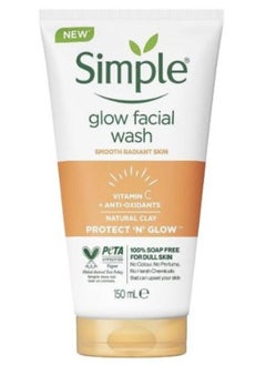 simple 2 Pcs Simple Glow  Facial Wash Protect ‘N’ Glow 150 ml  - Image 2
