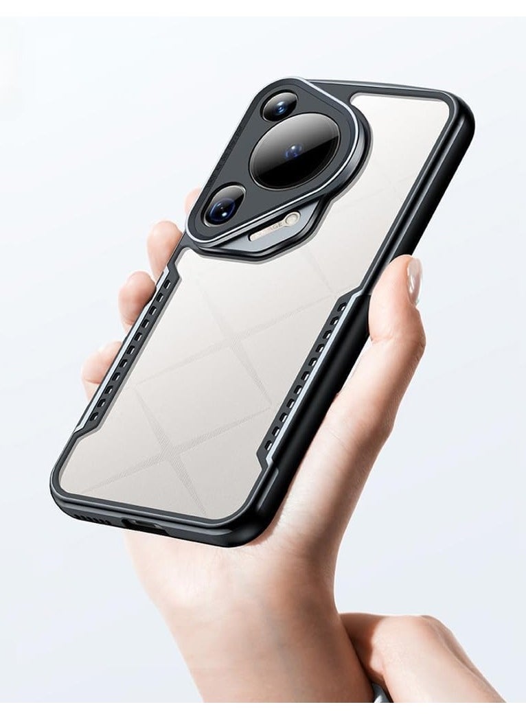 general Jarttarn Case for Huawei Pura 70 Ultra (2024),Airbag Anti-Fall Shockproof Anti-Fingerprint Phone Case,Ultra-Thin Protective Cover with Cooling Vent (Black) - Image 1