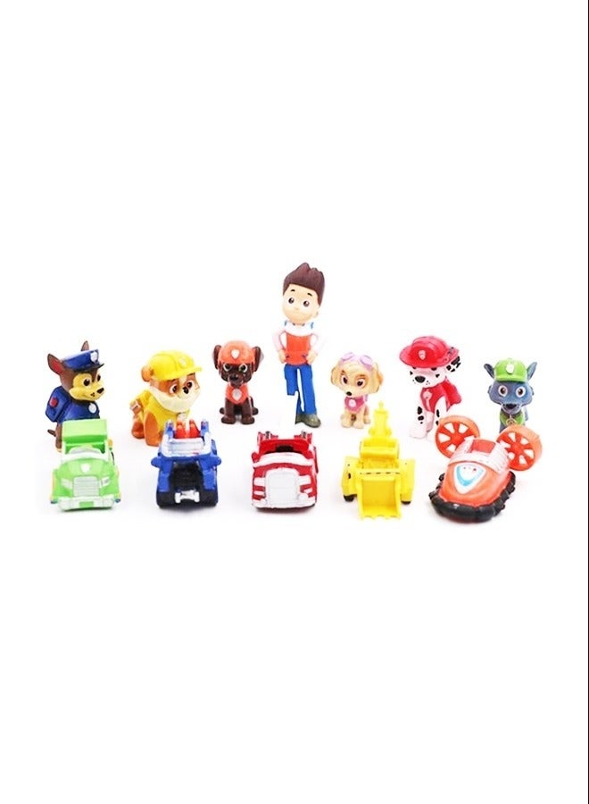 12-Piece Paw Patrol Snow Slide Collectible Action Figure Model Toy For Kids  - Image 2