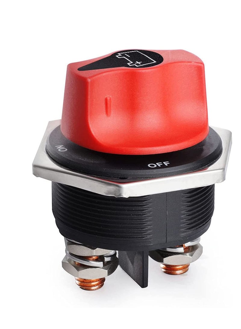 Captaintech Heavy-Duty Battery Disconnect Switch for Marine, RV, Truck, ATV, and Car - Waterproof 12-32V DC Isolator Kill Switch, 300A Continuous, 450A Peak Current. - Image 1