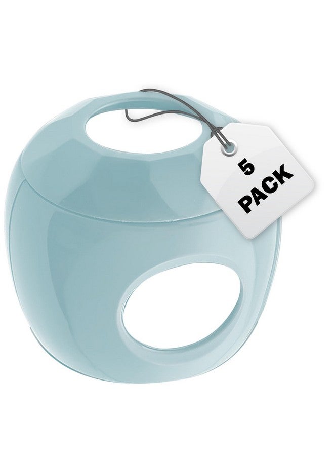 Driddle New & Improved - Door knob Baby Safety Cover - 5 Pack - Deter Little Kids from Opening Doors with A Child Proof Door Handle Lock (Blue) - Image 1