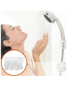 Generic holder Wall mounted removable shower head Silicone White  - Image 4