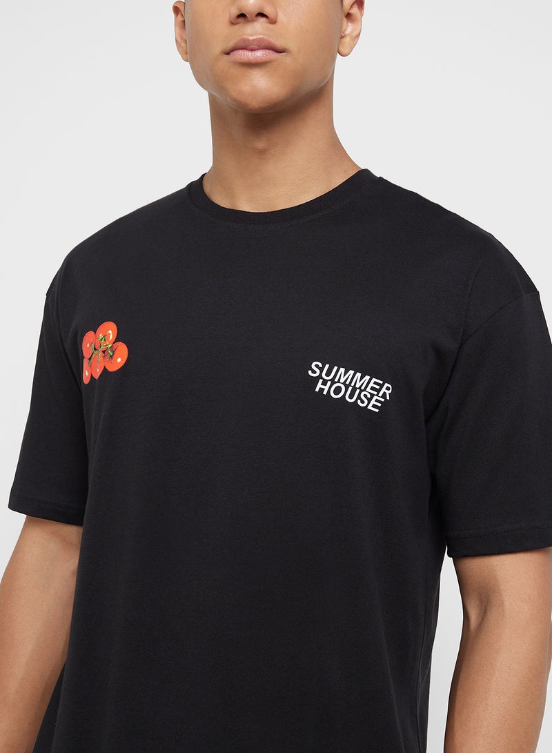 سفنتي فايف تيشيرت بطباعة جرافيك - Image 3