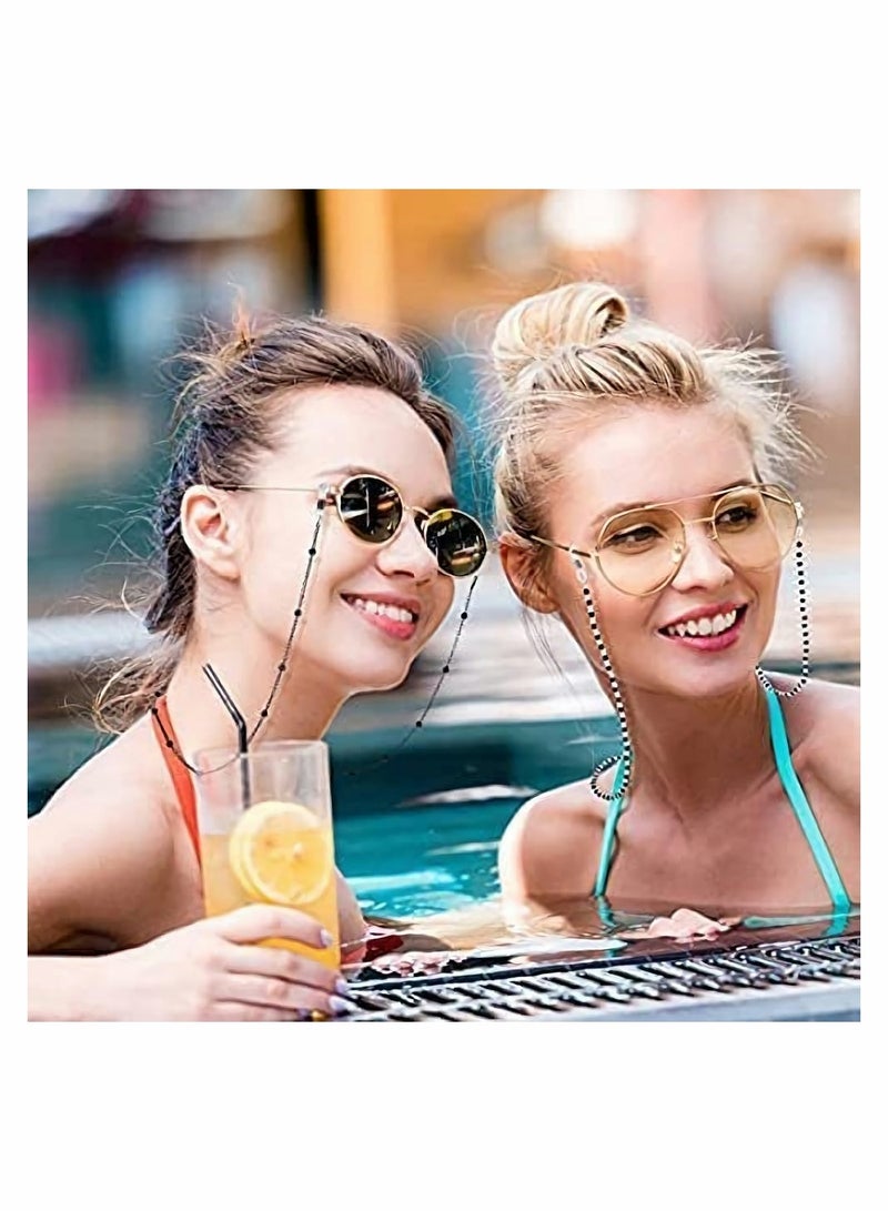 Elegant Beaded Eyeglasses Chains and Sunglasses Straps - 8 Stylish Designs for Secure Eyewear - Image 4