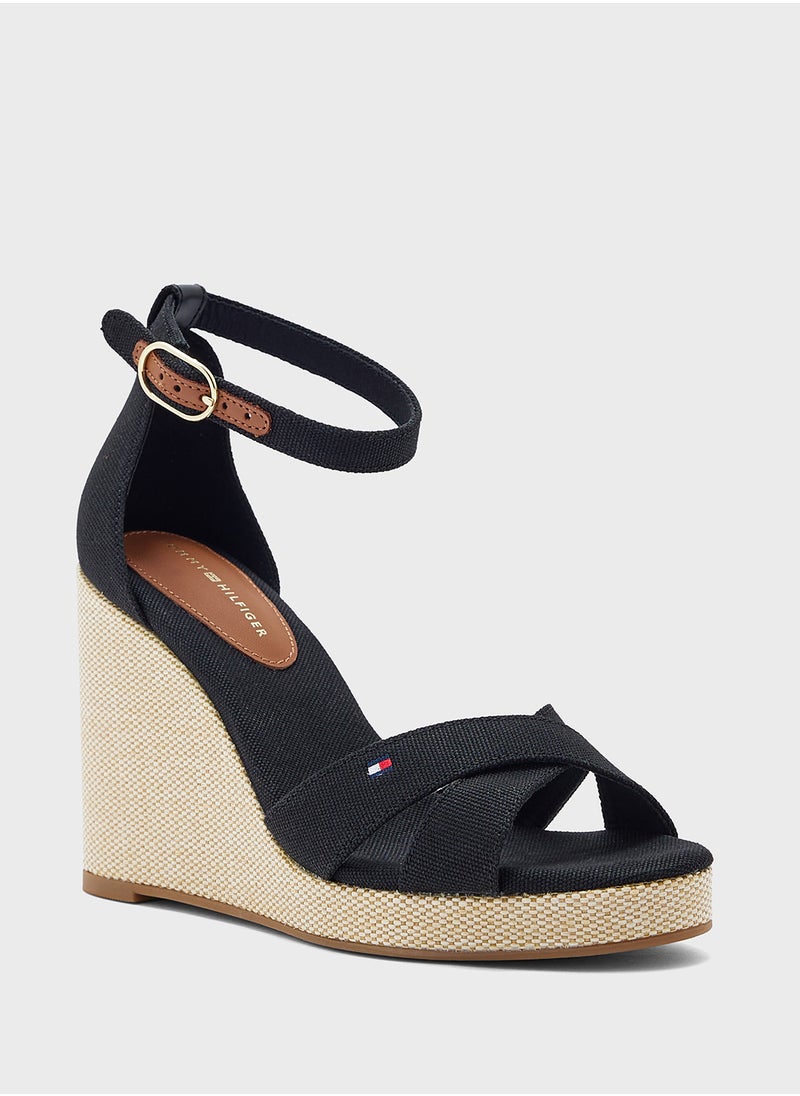 TOMMY HILFIGER HIGH WEDGE CRISS CROSS ESPADRILLES  - Image 2