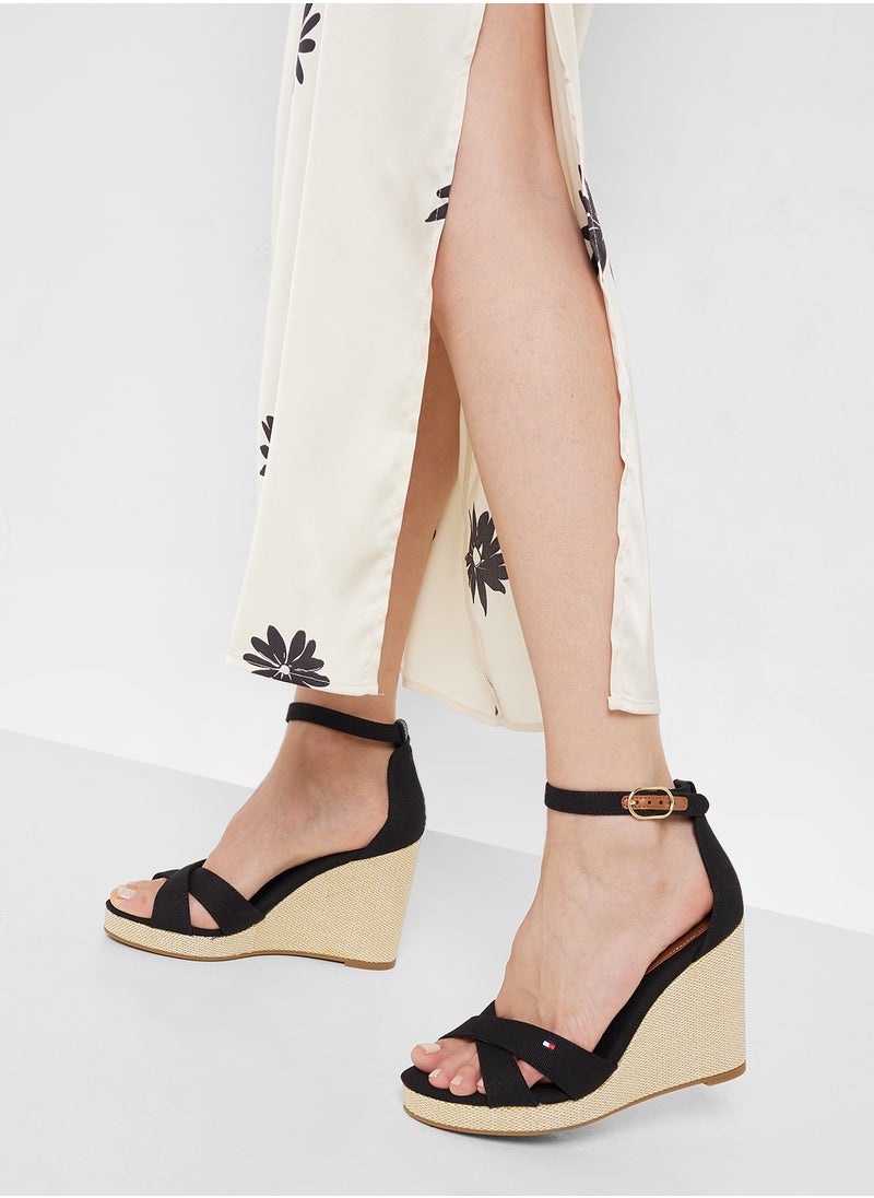 TOMMY HILFIGER HIGH WEDGE CRISS CROSS ESPADRILLES  - Image 5