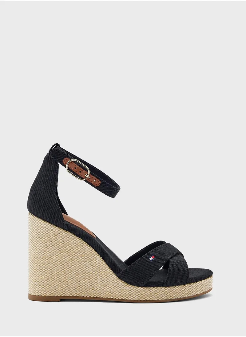 تومي هيلفيغر HIGH WEDGE CRISS CROSS ESPADRILLES