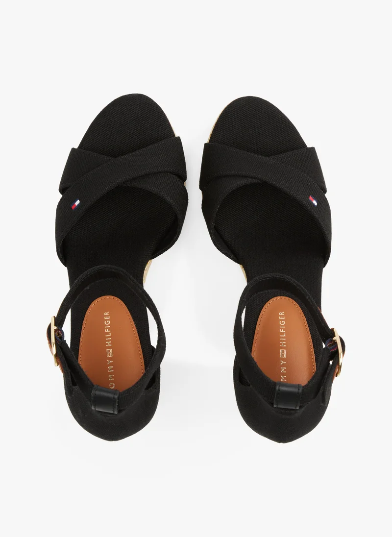 TOMMY HILFIGER HIGH WEDGE CRISS CROSS ESPADRILLES