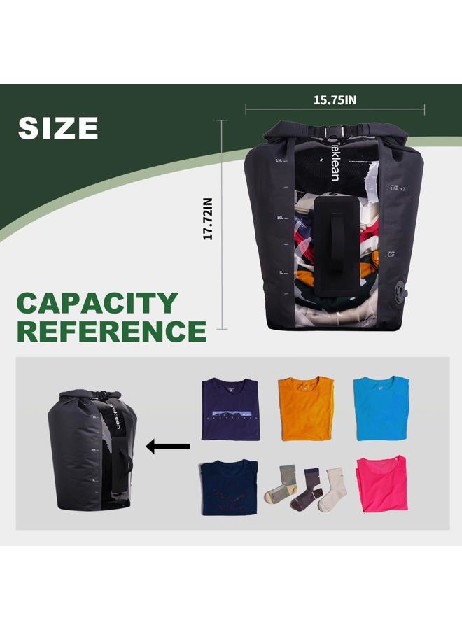 Treklean Wash Bag Travel Washing Machine,Portable Manual Mini Washing Machine for Apartamentos Camping Travel Hand Wash Laundry - Image 2