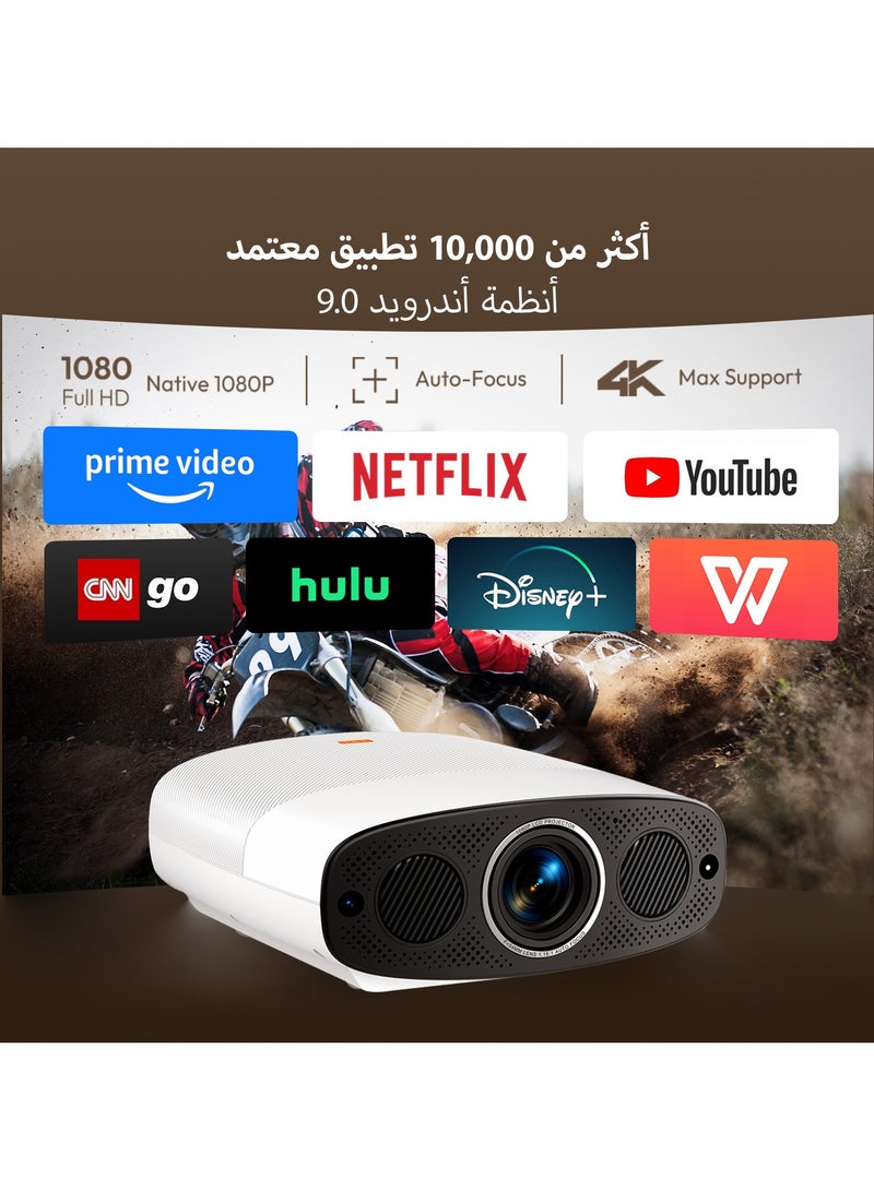VEVSHAO A22 Full HD 1080P Projector 4K 1000ANSI Android WiFi Auto Focus 10W*2 Home Theater Projector for Office Meeting Video - Image 2