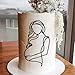 QPARTYFIRE Pregnant Lady Baby Shower Cake TopperPregnancy Acrylic Baby Cake Charm for Gender Reveal Cake Decoration Pregnancy AnnouncementWecome Baby Party SuppliesGolden - Image 2