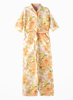 Tween Trendsetter: Printed Jumpsuit Effortless Style & Summer Fun