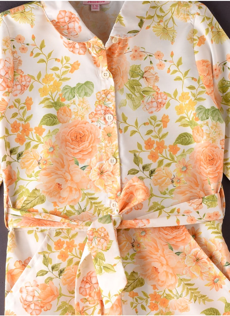Jelliene - Tween Trendsetter: Printed Jumpsuit Effortless Style & Summer Fun - Image 1