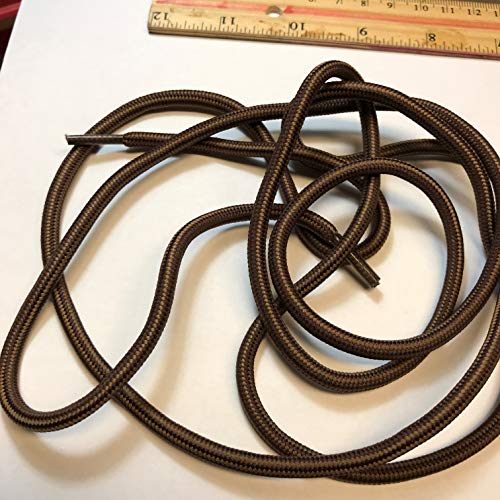 bq B&Q 3 pairs Heavy duty durable non slip round boot shoe laces shoelaces for hiking walking construction safety work (48" (120cm), Dark light/brown) - Image 5
