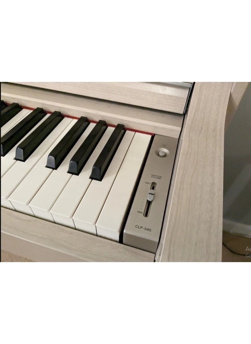 Yamaha Clavinova CLP 545 White Ash DigitalPiano With Bench  - Image 4