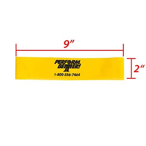 Perform Better Mini Band Resistance Loop Exercise Bands - Set of 4 - 9" by 2" - Image 3