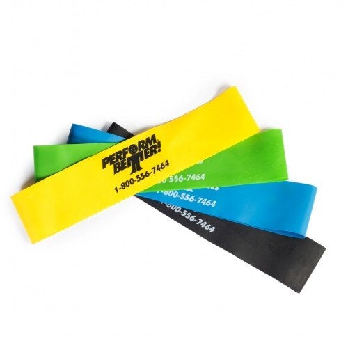 Perform Better Mini Band Resistance Loop Exercise Bands - Set of 4 - 9" by 2" - Image 2