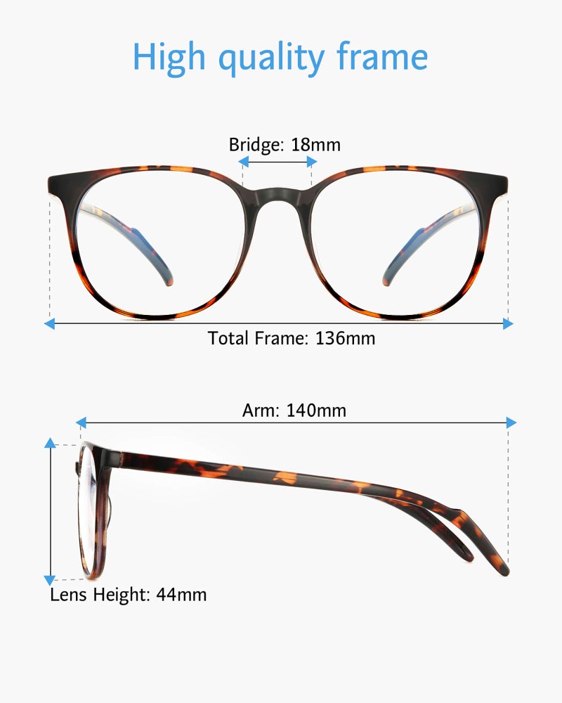 ANRRI Blue Light Blocking Glasses Anti Eye Strain Computer Glasses Filter UV400 Lightweight Frame Eyeglasses for Women Men - Image 5