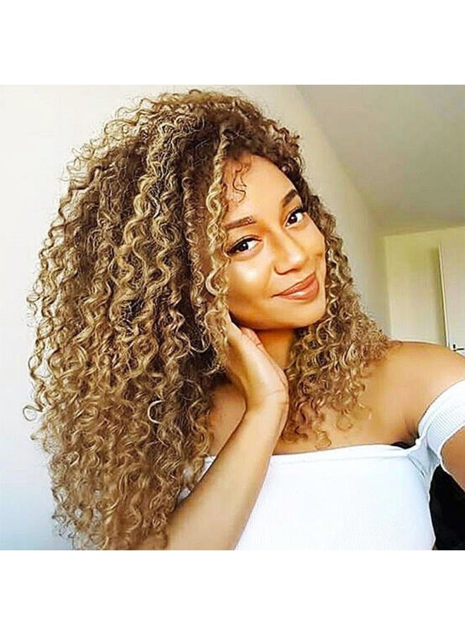 Eerya 7 Packs GoGo Curl Crochet Hair 10 Inch Short Curly Crochet Hair for Women Water Wave Beach Curl Deep Twist Crochet Braids Synthetic Braiding Hair Extensions (10 Inch, P27/30) - Image 1