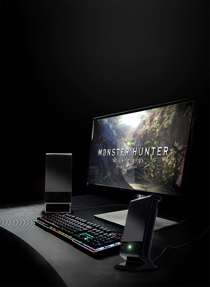 كيلا مكبر صوت كمبيوتر صغير الحجم وأنيق، مزود بتحكم في مستوى الصوت ومقبس صوت 3.5 ملم، يعمل بمنفذ USB، مناسب لشاشات الكمبيوتر والأجهزة اللوحية والهواتف المحمولة. سماعات كمبيوتر, سماعة كمبيوتر, مكبر صوت للكمبيوتر - Image 4