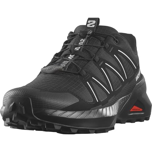 Salomon Men’s Speedcross Peak Trail Running Shoes - Black/Black/Glacier Gray - 11 - Image 1