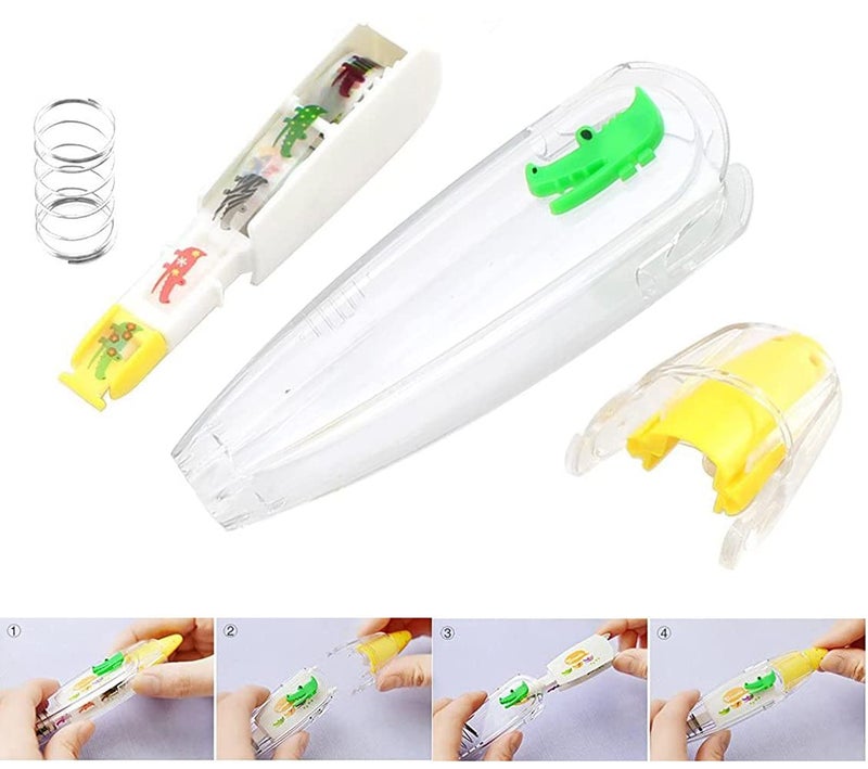MeeTo Sticker Stamp Pen, Decorative DIY Stationery Supply Correction Tape, Creative Cartoon Pattern for Scrapbooking Greeting Card Cute Sign, Home, Office, School, Random Design Color, (Pack of 1) - Image 2
