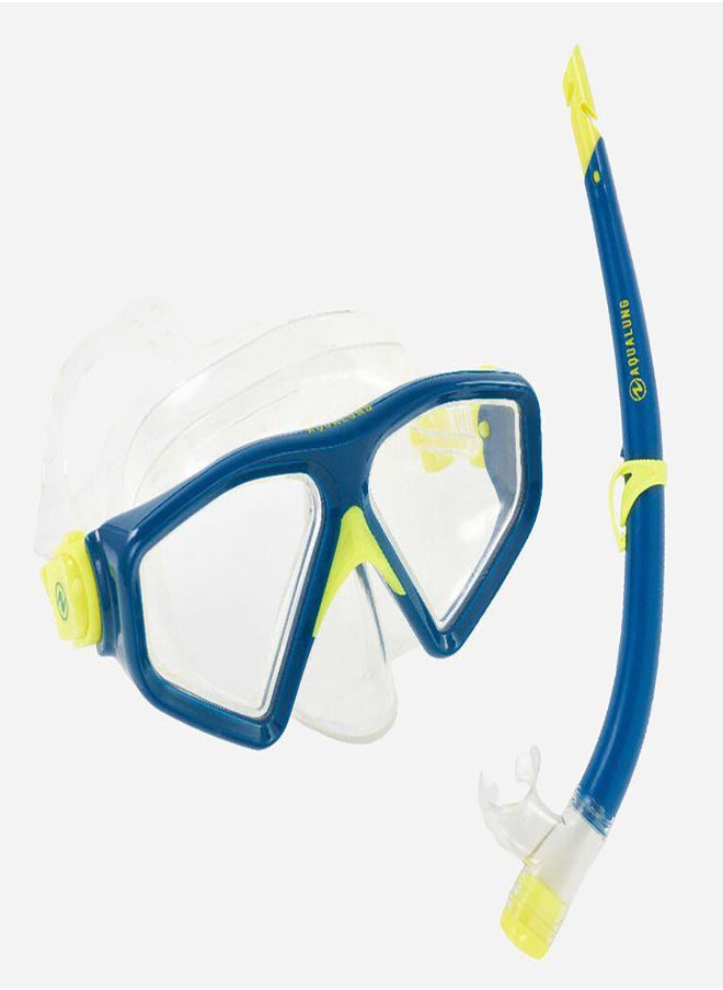 AQUA LUNG Saturn Mask And Snorkel Combo - Blue/Green 