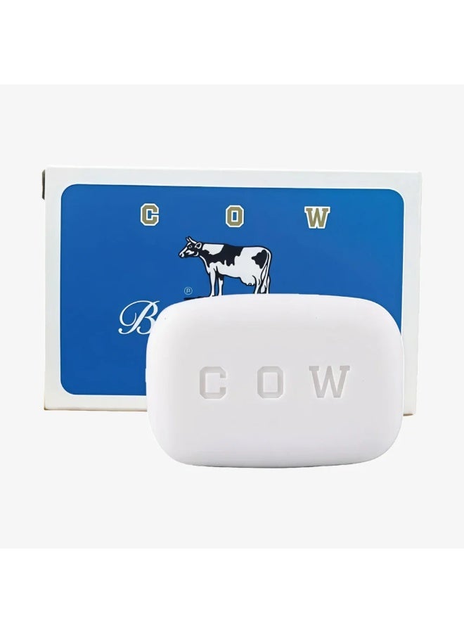 Cow Brand Beauty Soap Blue Box Jasmine Fragrance 85g x 3 | Milk Enriched Moisturizing Face, Body & Hand Soap | Made in Japan - Image 3